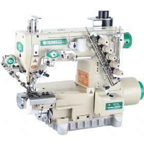 TK 720T-356-EST-L600 direct drive automatic trimming small cyling  bed interlock sewing machine with left cutter