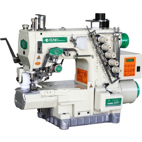 TK 787T-356-EWT-P-I Servo motor cylinder bed interlock sewing machine with automatic trimmer and rear puller device